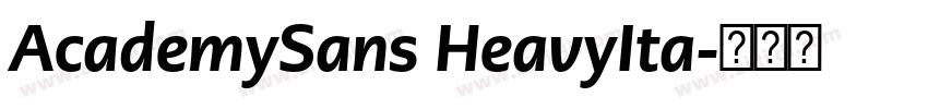 AcademySans HeavyIta字体转换 AcademySans HeavyIta字体转换